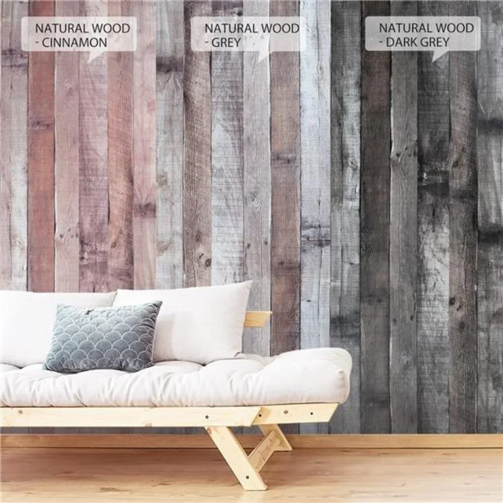 Natural Wood-Grey Peel &‎ Stick Wallpaper 17.3